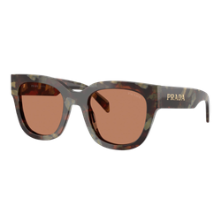 Image of Prada Womens PR C04S Sunglasses Woods Tortoise/Brown, Size 52 frame
