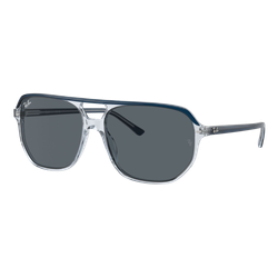 Image of Ray-Ban Bill One Sunglasses Polished Blue On Transparent Blue/Blue, Size 60 frame
