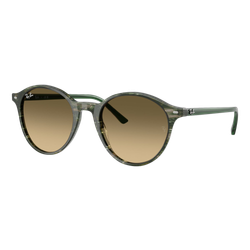 Image of Ray-Ban Bernard Sunglasses Polished Transparent Shade Fantasy Green/Brown Gradient, Size 53 frame