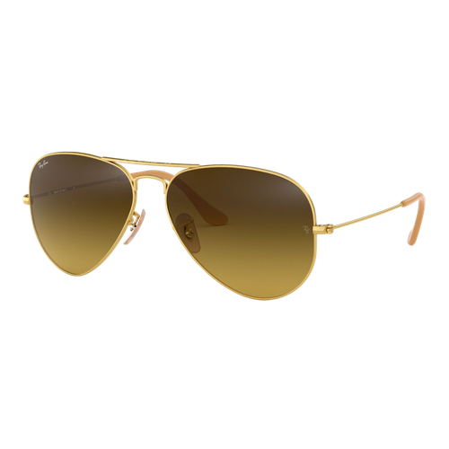 Ray-Ban Aviator Gradient Sunglasses Gold/Brown Gradient, Size 58 frame image thumbnail