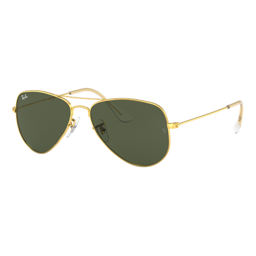 Ray-Ban Aviator Small Sunglasses Gold/Green Classic G-15, Size 52 frame image thumbnail