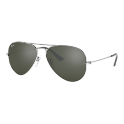 Image of Ray-Ban Original Aviator Sunglasses Silver/Silver Mirror, Size 58 frame