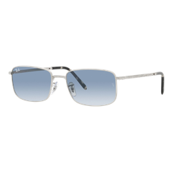 Image of Ray-Ban RB3717 Sunglasses Silver/Blue Gradient, Size 57 Frame