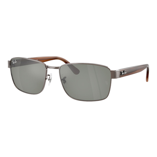 Ray-Ban RB3750 Sunglasses Polished Copper/Green Solid Color Mirror, Size 59 frame image thumbnail