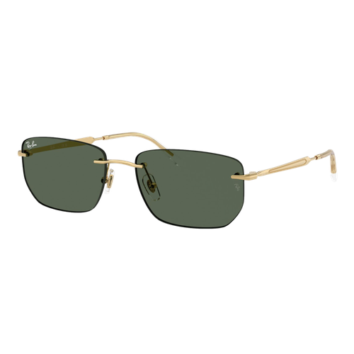 Ray-Ban RB3768 Sunglasses Polished Arista Gold/Dark Green, Size 56 frame image thumbnail