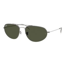 Image of Ray-Ban Explorer IV Sunglasses Polished Gunmetal/Green, Size 60 frame