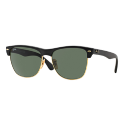 Image of Ray-Ban Clubmaster Oversized Sunglasses Black/Green Classic G-15, Size 57 frame