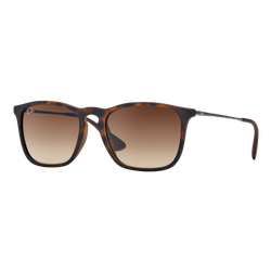 Image of Ray-Ban Chris Gradient Sunglasses Tortoise/Brown Gradient, Size 54 frame