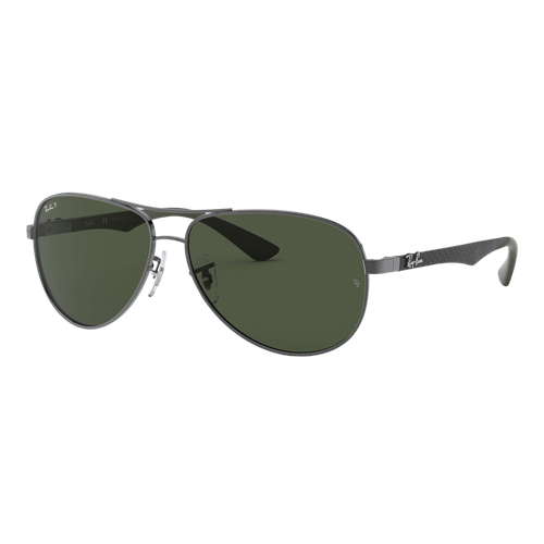 Ray-Ban Polarized RB8313 Sunglasses Gunmetal-Grey-Green/Polarized Green Classic G-15, Size 61 frame image thumbnail