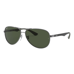 Image of Ray-Ban Polarized RB8313 Sunglasses Gunmetal-Grey-Green/Polarized Green Classic G-15, Size 61 frame