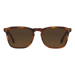 Image of RAEN Wiley Square Sunglasses Matte Rootbeer/Brown, Size 54 frame