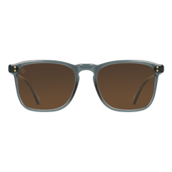 Image of RAEN Polarized Wiley Square Sunglasses Slate/Vibrant Brown Polarized, Size 54 frame