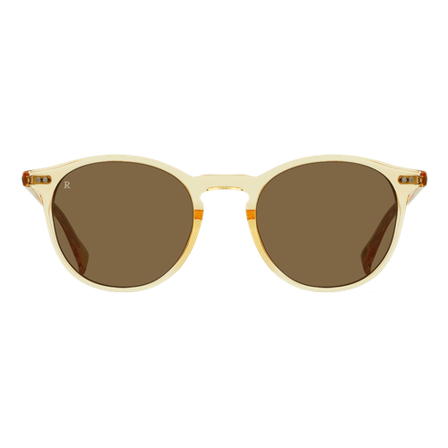 RAEN Basq Round Sunglasses Champagne Crystal/Suntan, Size 50 frame image thumbnail