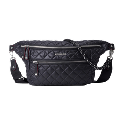Image of MZ Wallace Crosby Crossbody Sling Bag Black Rec