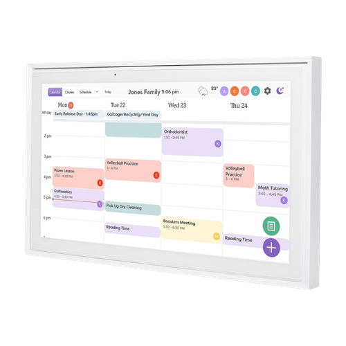 Skylight 15in Digital Calendar Frame White image thumbnail