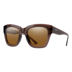 Image of Smith Polarized Sway Sunglasses Rosewood Crystal/ChromaPop Polarized Brown