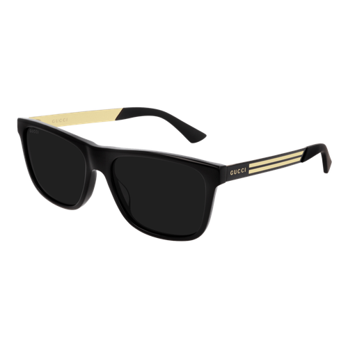 Gucci Polarized GG0687S Sunglasses Black/Polarized Grey, Size 57 frame image thumbnail