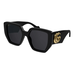 Image of Gucci Womens GG0956S Sunglasses Black/Grey, Size 54 frame