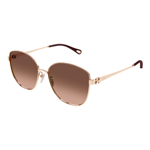 Chloe CH0306SK Sunglasses Gold/Brown Gradient, Size 59 frame image thumbnail