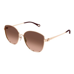 Image of Chloe CH0306SK Sunglasses Gold/Brown Gradient, Size 59 frame