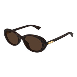 Image of Bottega Veneta BV1415SK Sunglasses Havana/Brown, Size 54 frame