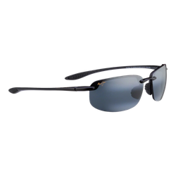 Image of Maui Jim Ho'okipa Sunglasses Gloss Black/Neutral Grey, Size 64 frame