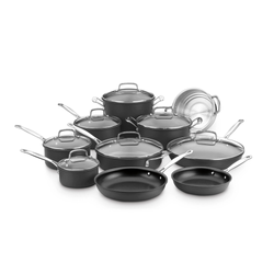 Image of Cuisinart Chef's Classic Nonstick Hard Anodized 17-Piece Set, Black