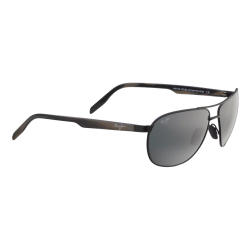 Maui Jim Castles Sunglasses Matte Black/Neutral Grey, Size 61 frame image thumbnail