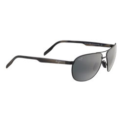 Image of Maui Jim Castles Sunglasses Matte Black/Neutral Grey, Size 61 frame