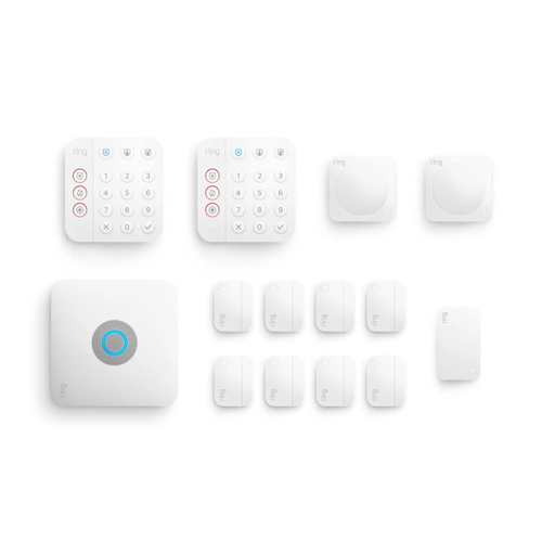 Ring Alarm Pro 14-Piece Security Kit Includes: Alarm Pro Base Station, Keypad (x2), Door/Window Contact Sensors (x8), Motion Detector (x2), Alarm Range Extender image thumbnail