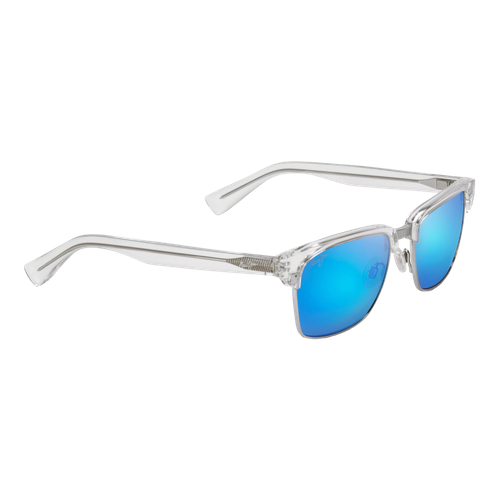 Maui Jim Kawika Sunglasses Crystal/Blue Hawaii, Size 54 frame image thumbnail