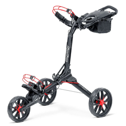 Image of Bag Boy Nitron Auto-Open Golf Push Cart Black/Red