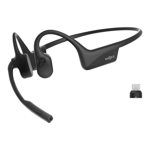 Shokz OpenComm2 UC Bone Conduction Headset, USB-C, Black image thumbnail
