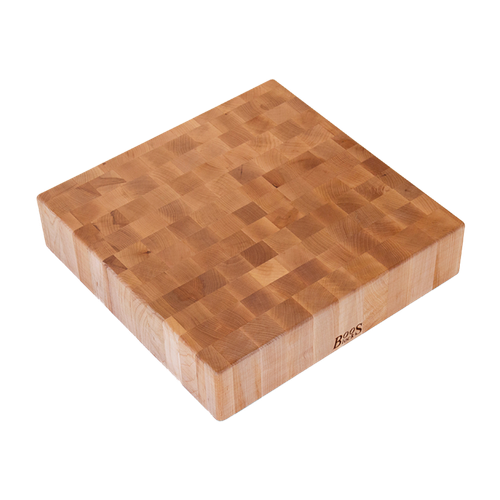 John Boos Maple Square Chopping Block Non-Reversible, End Grain, 4in Thick (CCB Series) 18in x 18in x 4in image thumbnail