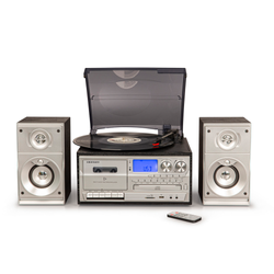 Image of Crosley Eclipse 9-In-1 Record Player with Speakers, Black