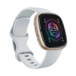 Image of Fitbit Sense 2 Smartwatch Blue Mist/Soft Gold Aluminum