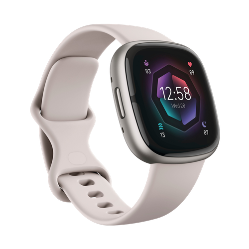 Fitbit Sense 2 Smartwatch Lunar White/Platinum Aluminum image thumbnail