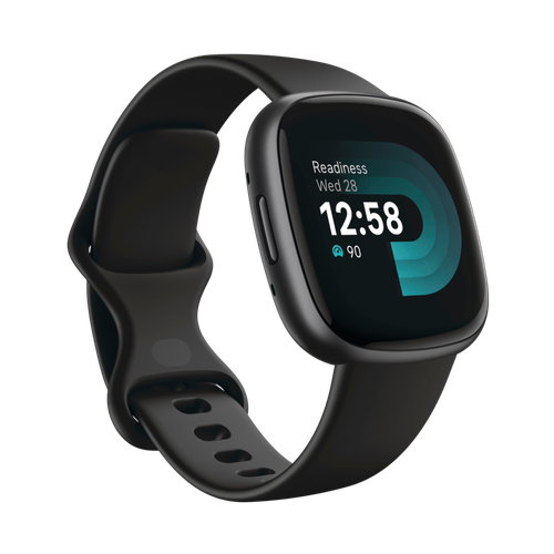 Fitbit Versa 4 Smartwatch Black/Graphite Aluminum image thumbnail