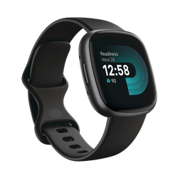 Image of Fitbit Versa 4 Smartwatch Black/Graphite Aluminum