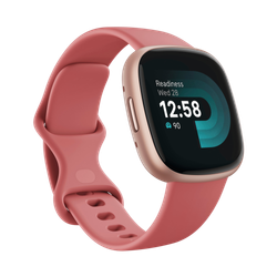 Image of Fitbit Versa 4 Smartwatch Pink Sand/Copper Rose Aluminum