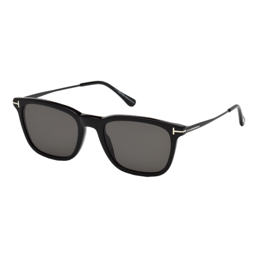 Tom Ford Polarized Arnaud Sunglasses Shiny Black/Smoke Polarized, Size 53 frame image thumbnail