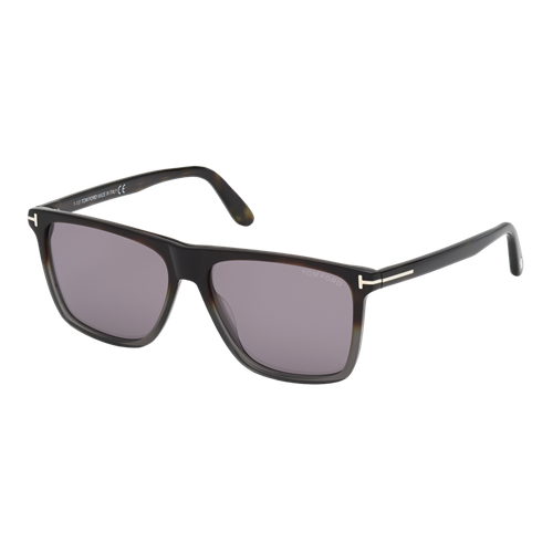Tom Ford Fletcher Sunglasses Coloured Havana/Smoke Mirror, Size 57 frame image thumbnail