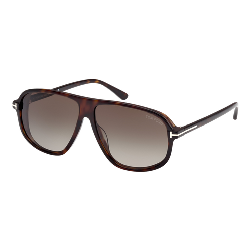 Tom Ford Guillaume Sunglasses Dark Havana/Gradient Roviex, Size 61 frame image thumbnail