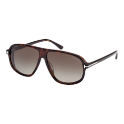Image of Tom Ford Guillaume Sunglasses Dark Havana/Gradient Roviex, Size 61 frame