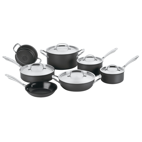 Cuisinart GreenGourmet 12-Pc Cookware Set, Black/Stainless image thumbnail