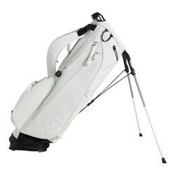 Image of GFORE Embossed Skull & Tees Daytona Carry Golf Bag, Snow