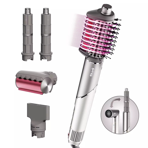 Shark FlexFusion 5-in-1 Air Styler Brush Set, Metallic Mist image thumbnail