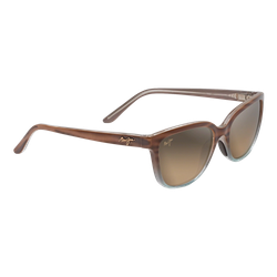 Image of Maui Jim Womens Honi Sunglasses Sandstone with Blue/HCL Bronze, Size 54 frame