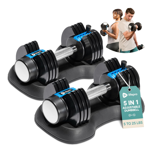 Lifepro PowerFlow Plus Adjustable Dumbbells image thumbnail