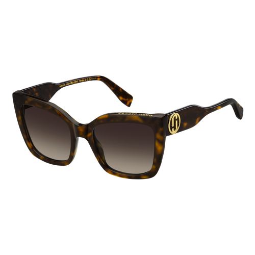Marc Jacobs The J Marc Square Sunglasses Havana/Brown Gradient, Size 54 frame image thumbnail